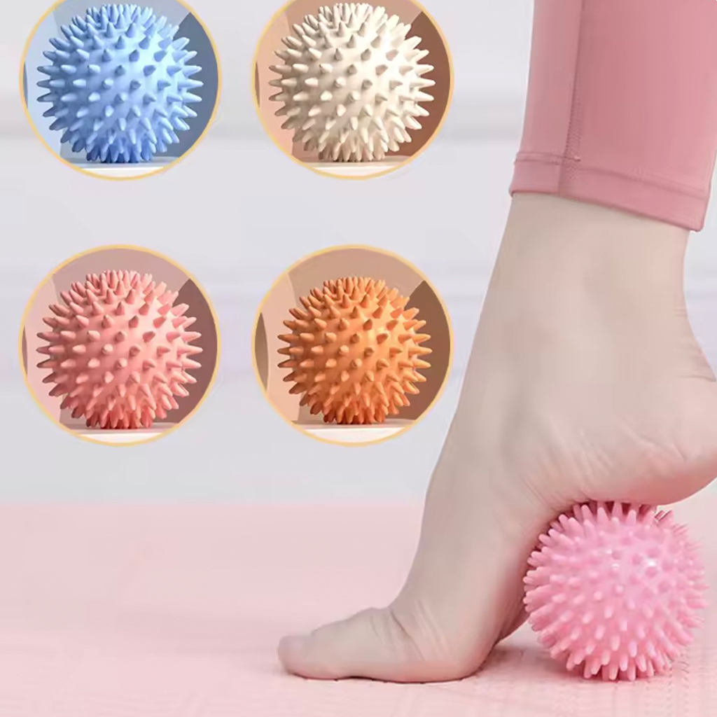 Pilates Yoga Ball - 6CM Spiky Massage Ball,Myofascial Release Deep