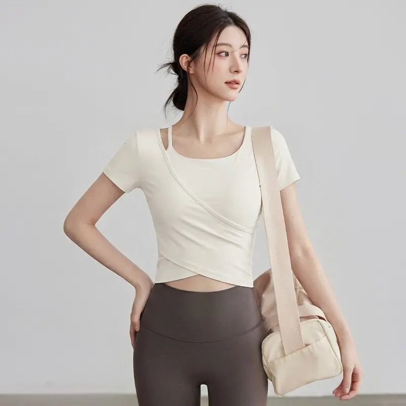 Yoga Clothing Long-sleeved Sum - Pilates Yoga Wrap Top ulasan dan harga