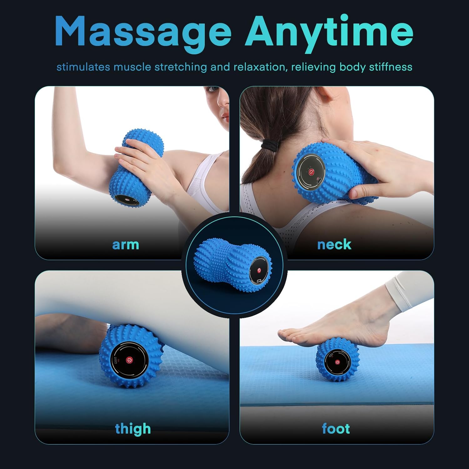 2 in 1 Vibrating Peanut Massag - Pilates Yoga Ball ulasan dan harga