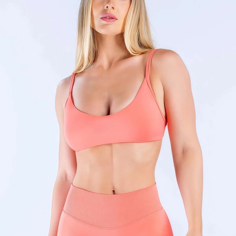 HISTELLO Impact Scoop Neck Bra - Pilates Yoga Wrap Top ulasan dan harga