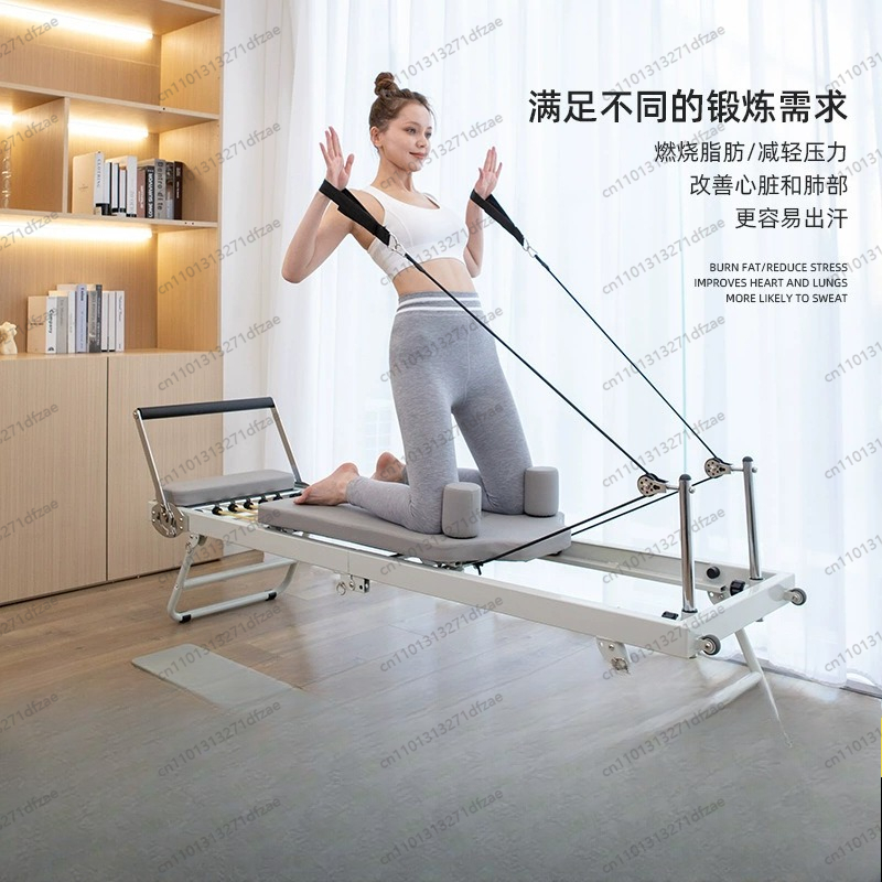 Large Folding Pilates Reformer - Pilates Yoga Weight Loss ulasan dan harga