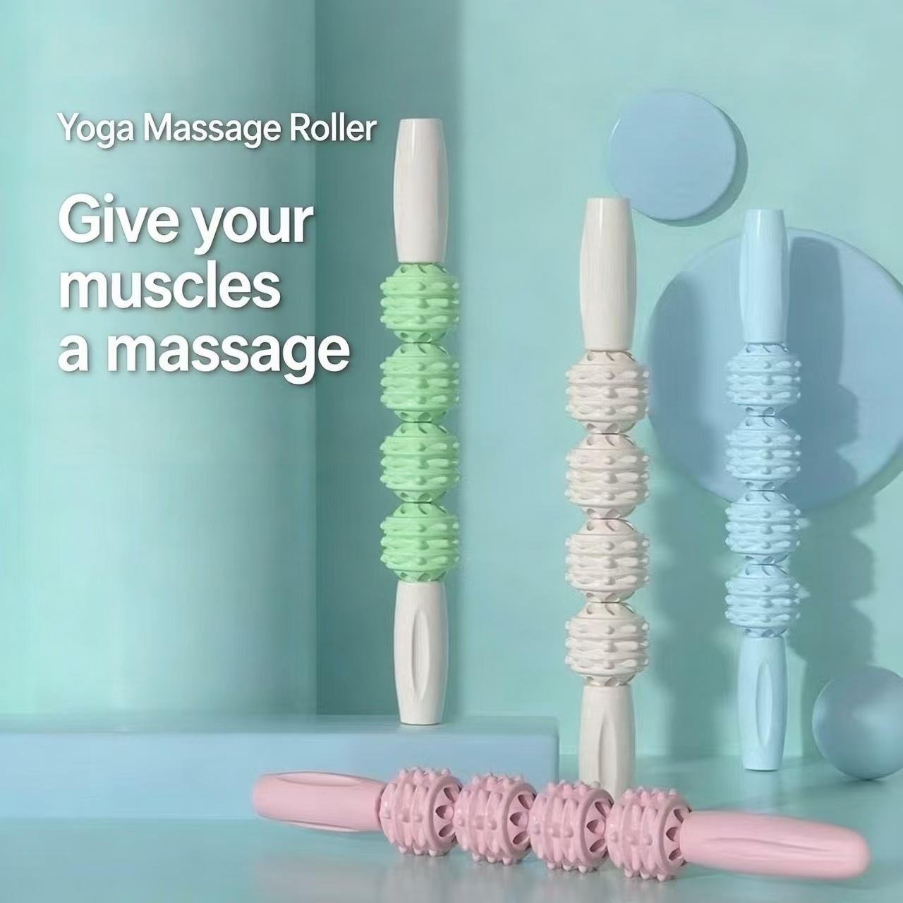 Yoga Massage Stick Wolf Tooth  - Pilates Yoga Ball ulasan dan harga