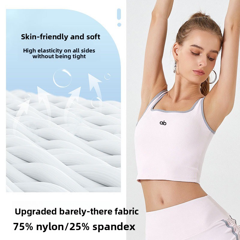 Women Summer Ribbed Yoga Tank  - Pilates Yoga Wrap Top ulasan dan harga